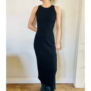 Princes Polly Cable Knit Black Dress